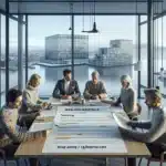 Norwegian professionals finalize practical successful company agreements in an oslo office