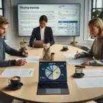 Norwegian startup team signs term sheet while reviewing esop cap table